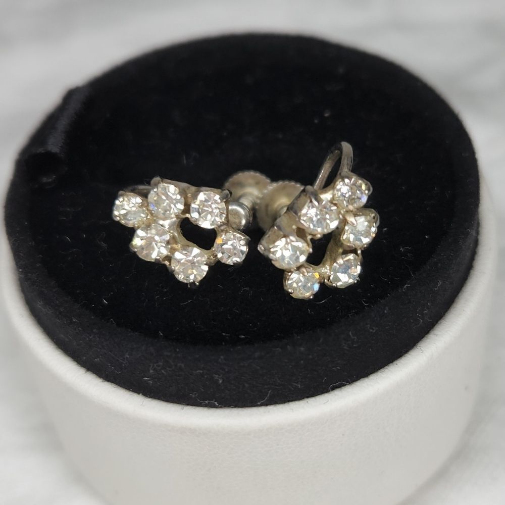 Art Deco Rhinestone Earrings